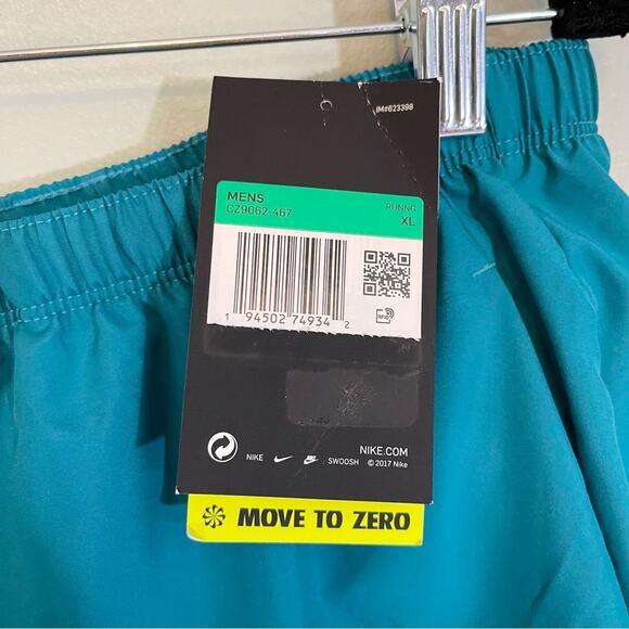 Nike Dri Fit Brief Lined Athletic Running Outdoor Challenger Shorts Blue XL NWT - Picture 5 of 13